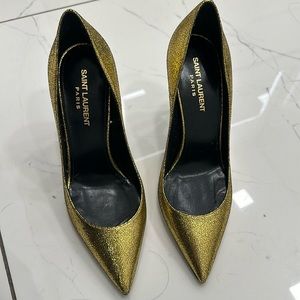 Ysl gold pump size 38